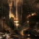 Illustration for article titled Gorgeous Concept Art Shows Off iBatman v Superman/is Gotham City, Doomsday, and More